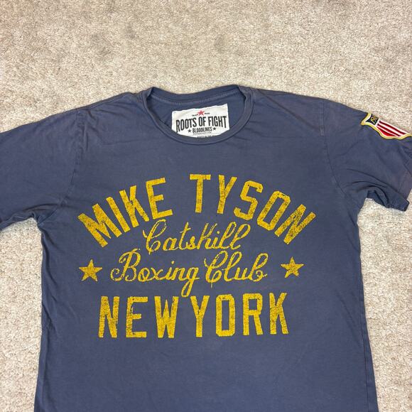 Roots of Fight Mike Tyson Bloodlines CatsKill Boxing Club Shirt Men's Small - Picture 2 of 11